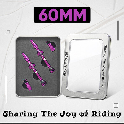 BUCKLOS Bike Bezkameru vārsti MTB 60MM 65MM 80MM Mountain Road Bike Presta Valve CNC alumīnija sakausējuma riepu sprauslas velosipēda daļām