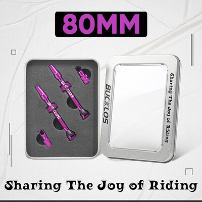 BUCKLOS Bike Bezkameru vārsti MTB 60MM 65MM 80MM Mountain Road Bike Presta Valve CNC alumīnija sakausējuma riepu sprauslas velosipēda daļām
