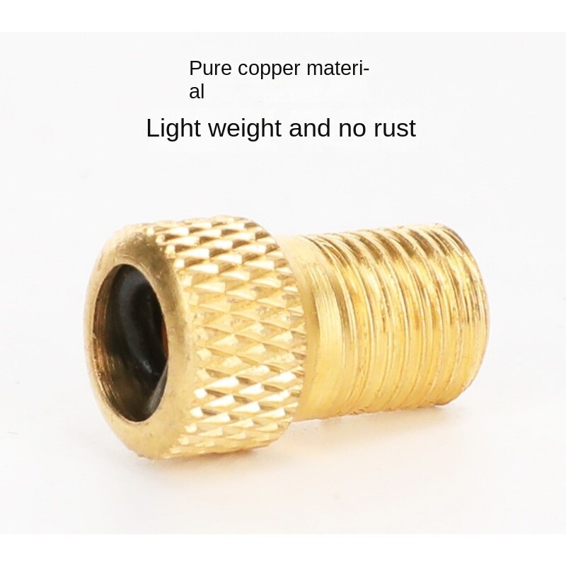 1 pc vārsta adaptera sūknis, pārveidojot Presta par Schrader vara vārsta adapteri Riteņi Gāzes sprauslas caurules rīks Velosipēdu piederumi