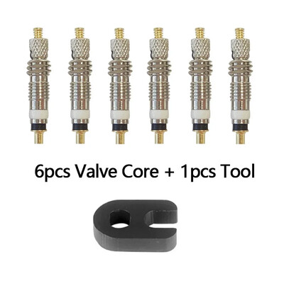 6/12 gab velosipēda noņemams Presta Valve Core velosipēda nomaiņas misiņa bezcauruļu serdes noņemšanas rīks bezcaurulei šosejas MTB velosipēdam