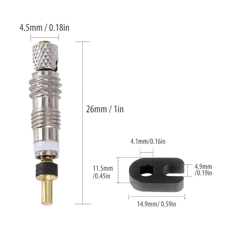 6/12 gab velosipēda noņemams Presta Valve Core velosipēda nomaiņas misiņa bezcauruļu serdes noņemšanas rīks bezcaurulei šosejas MTB velosipēdam