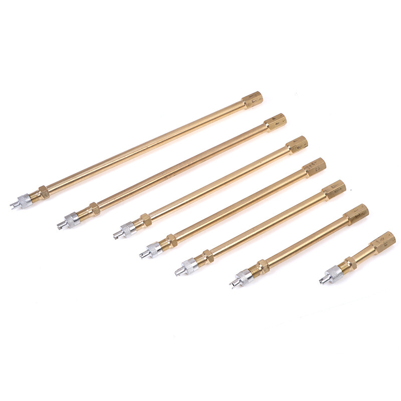 Automašīnu kravas automašīnu misiņa riteņu riepas vārsta vāciņš riepas kāta pagarinājuma staba vāciņa pagarinātājs tvaika laivas piepūšanas vārsta kāti automobiļu rīks