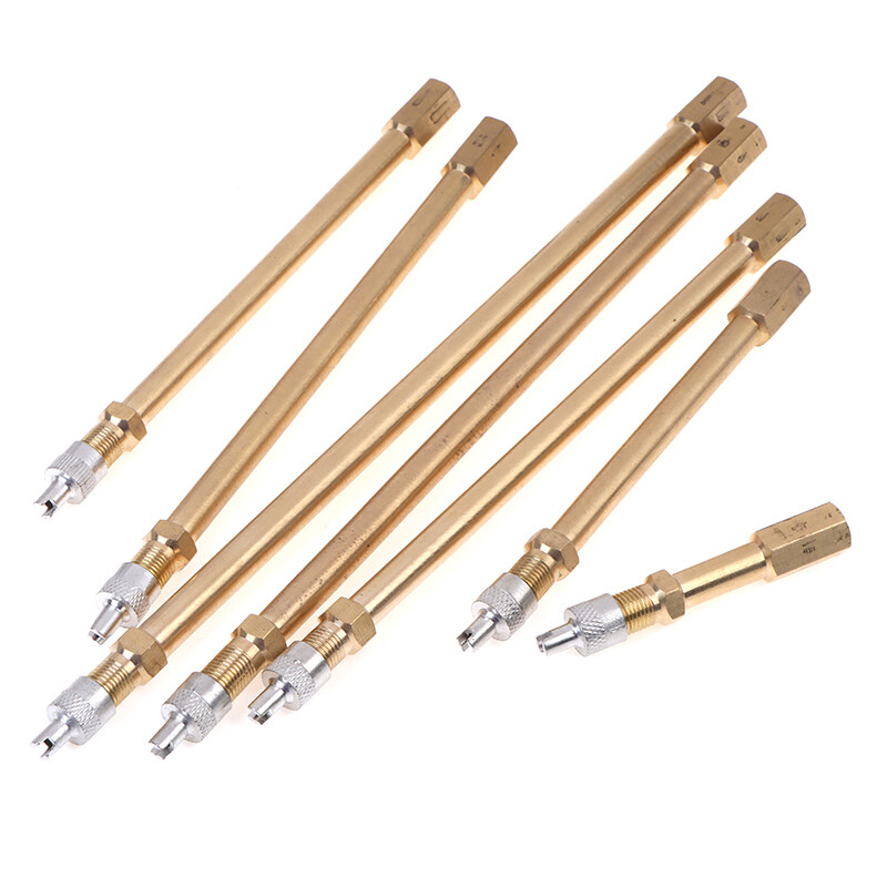 Automašīnu kravas automašīnu misiņa riteņu riepas vārsta vāciņš riepas kāta pagarinājuma staba vāciņa pagarinātājs tvaika laivas piepūšanas vārsta kāti automobiļu rīks