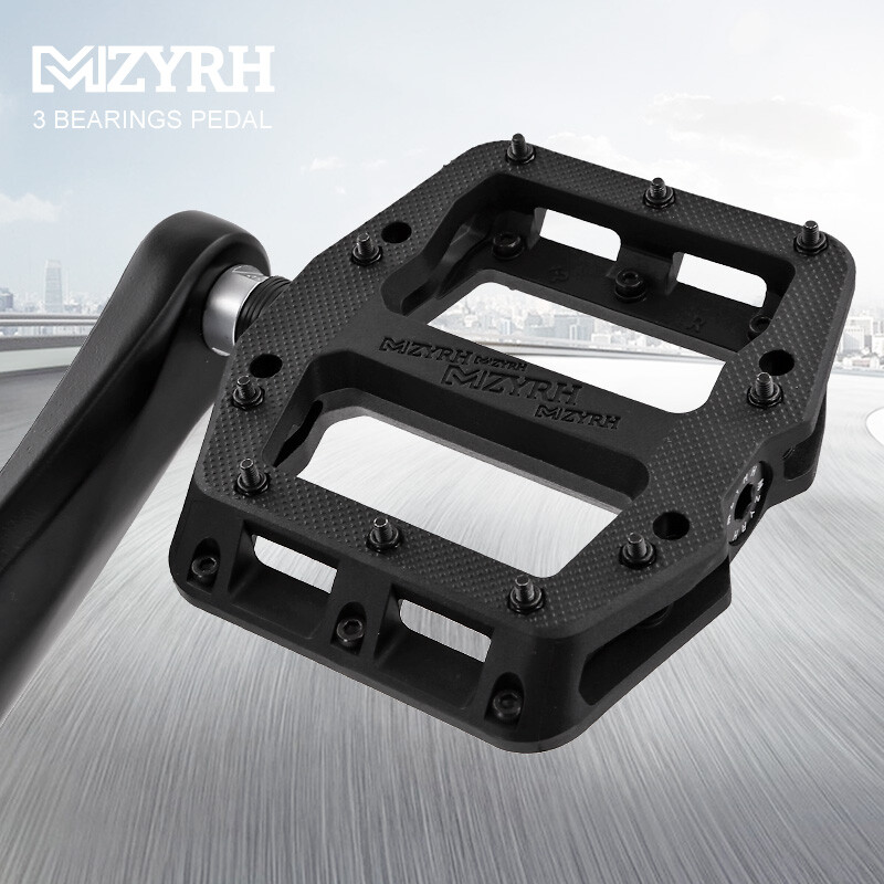 Velosipēdu pedāļi 3 gultņi īpaši vieglie pretslīdes BMX šosejas MTB velo pedāļi plati ūdensizturīgi velosipēdu piederumi