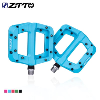 ZTTO MTB ležajevi Ultralight Flat Pedal Chester XC Race AM Mountain BMX Face Anti-slip Big Foot DU Bushing Najlonski plastični bicikl