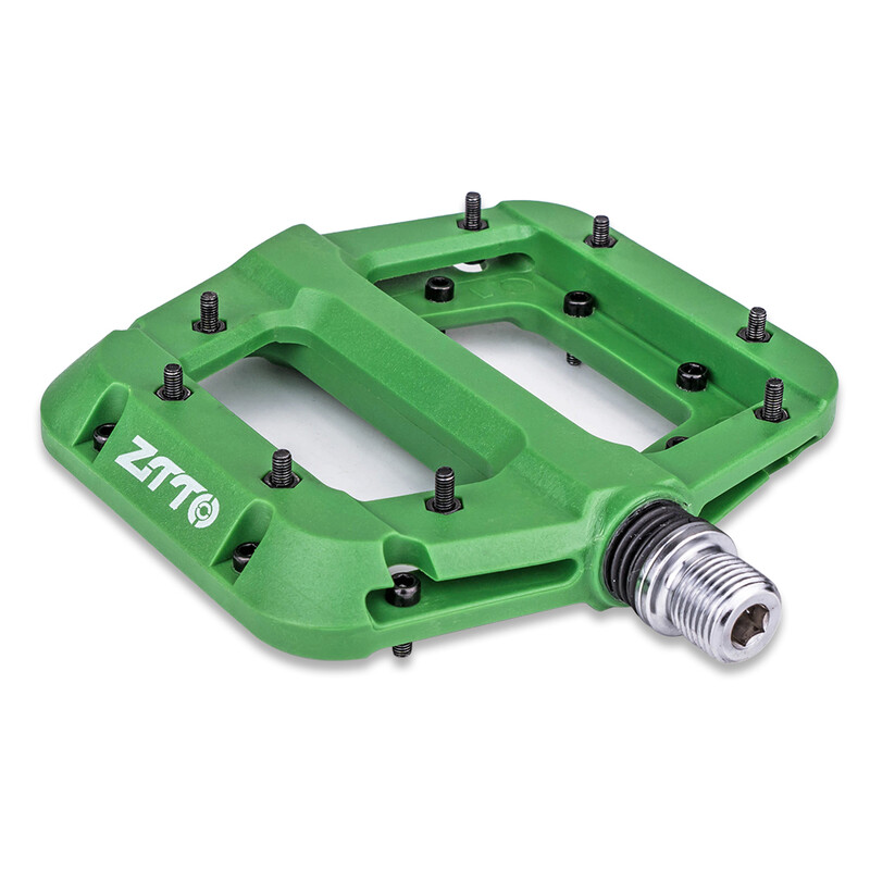 ZTTO MTB ležajevi Ultralight Flat Pedal Chester XC Race AM Mountain BMX Face Anti-slip Big Foot DU Bushing Najlonski plastični bicikl