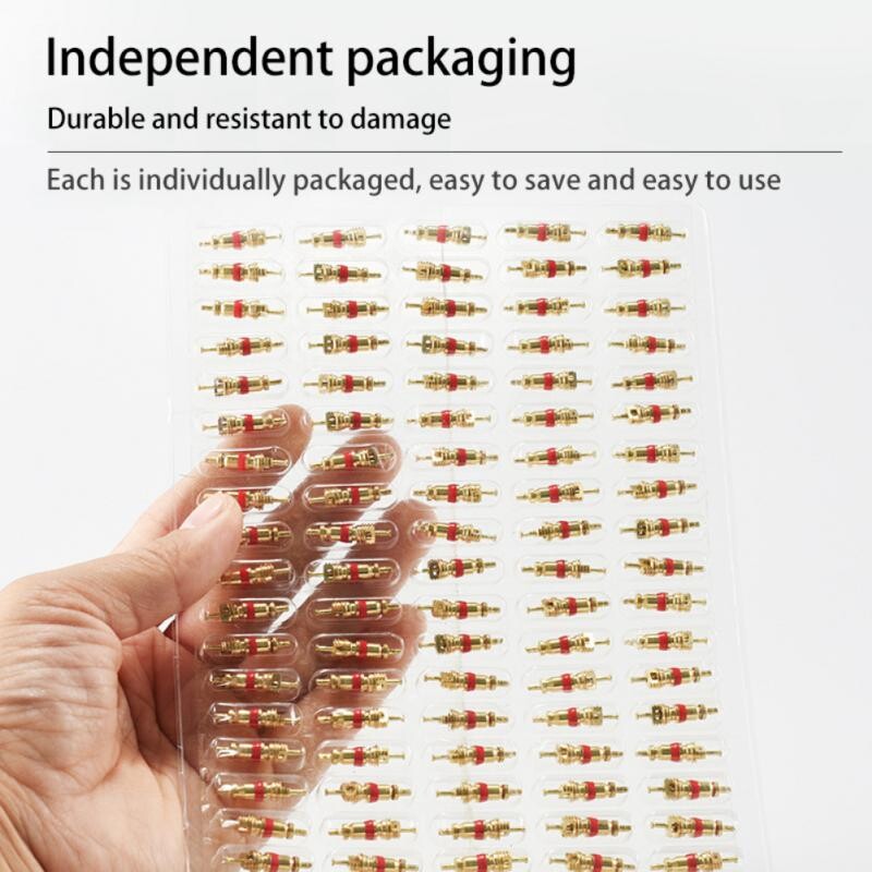 Miez de supapă de anvelopă Rezistent Fiabil aliaj de cupru pur Bicicletă Vehicul electric Motocicletă Mașină Tub interior Miez de supapă Miez de gură