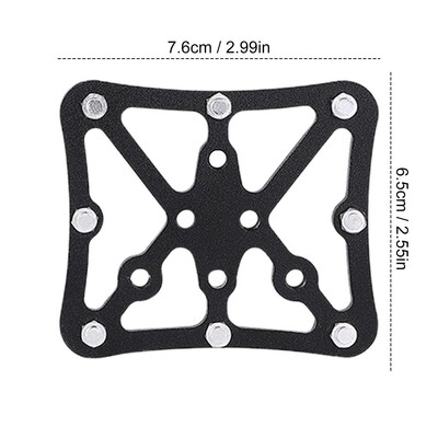 Velosipēda pašbloķējošais pedālis, pagriežams plakanais pedālis MTB šosejas velosipēda ātrās atbrīvošanas bloķēšanas plāksnes bloķēšanas apavu pārveidošanas pedālis riteņbraukšanas piederumam