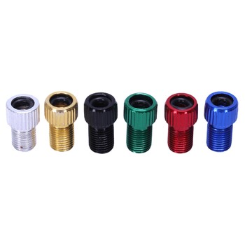 6Pcs Alloy Adapter Presta към Schrader Valve Adapter Преобразувател Велосипед Велосипед Гума Тръба Цветен