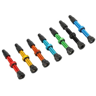 2 buc Bicicletă Bicicletă Tubeless Valve Presta Tije Aliaj de aluminiu 40mm 44mm 48mm 60mm 80mm cu instrument de îndepărtare a miezului de supapă