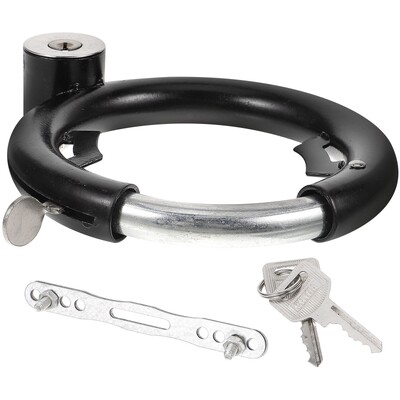 Velosipēda slēdzene nerūsējošā tērauda drošības slēdzenes aprīkojums Riteņbraukšanas MTB velosipēda apaļas formas slēdzenes rīks āra piederumiem