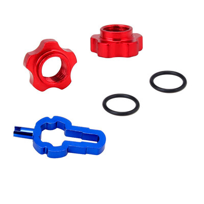 TOOPRE Presta ventil za bicikl bez zračnice Schrader Matica za konverziju ventila Adapterska matica za konverziju obruča ventila s ključem za ugradnju