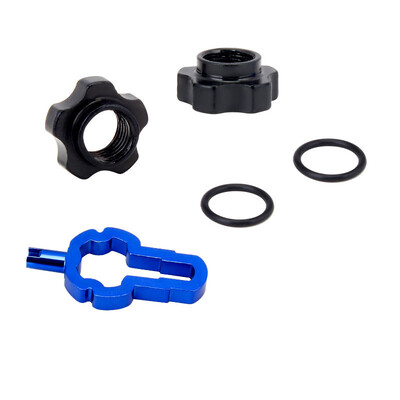 TOOPRE Presta ventil za bicikl bez zračnice Schrader Matica za konverziju ventila Adapterska matica za konverziju obruča ventila s ključem za ugradnju