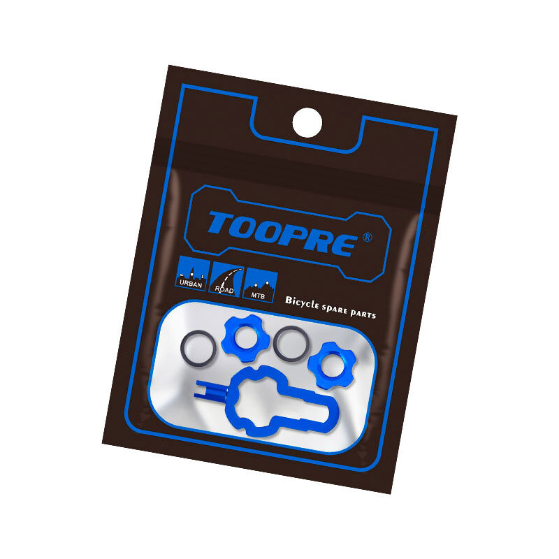 TOOPRE Presta ventil za bicikl bez zračnice Schrader Matica za konverziju ventila Adapterska matica za konverziju obruča ventila s ključem za ugradnju