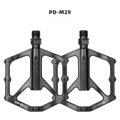 MTB velosipēdu pedāļu pretslīdes dubultie DU gultņi viegla alumīnija sakausējuma pedāļa platas platformas pedāļi kalnu velosipēdu daļas