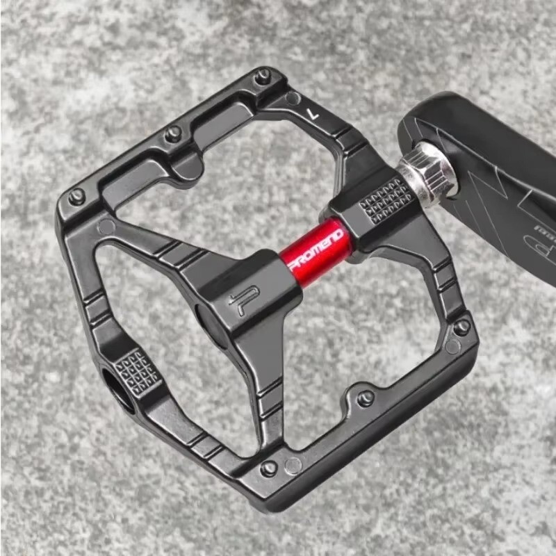 MTB velosipēdu pedāļu pretslīdes dubultie DU gultņi viegla alumīnija sakausējuma pedāļa platas platformas pedāļi kalnu velosipēdu daļas