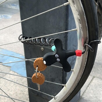 Μπισκότο κινουμένων σχεδίων Puppy Mountain Bike Lock Διορθωμένη βάση κλοπής Ασφαλής κλειδαριά φορητό αξεσουάρ ποδήλατο ατσάλινο σκούτερ με O7g5