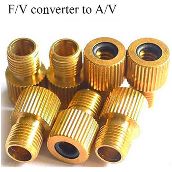 5PC F/V to A/V Valve Adapter Bike Value Converter Presta to Schrader Golden Bike Tire French Valve Adapter Аксесоари за велосипеди