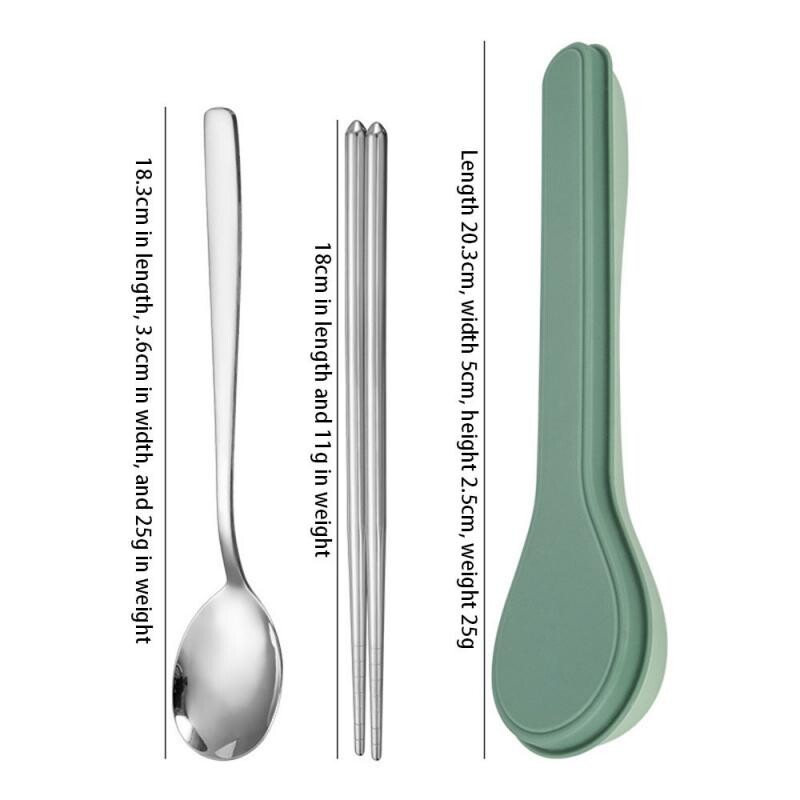 Set de picnic veselă lavabilă cu fermoar Kit de tacâmuri de călătorie Husă portabilă pentru cină Instrument de uz casnic Călătorie lingură de camping