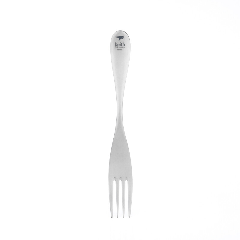 Keith Titanium Fork Streamline Design āra kempings pārgājienu ceļojumu galda piederumi 26g Ti5202