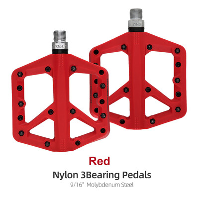 MZYRH velosipēda pedāļa neilona 3 gultņu velosipēdu pedāļi īpaši vieglie pretslīdes ceļu MTB pedāļa ūdensnecaurlaidīgas velosipēdu daļas