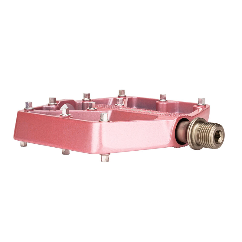 ZTTO MTB šosejas velosipēds CNC alumīnija sakausējuma plakanā pedāļa rozā daļas gludi gultņi 9/16 vītne, liela platība, spēcīgas satvēriena pedāļi