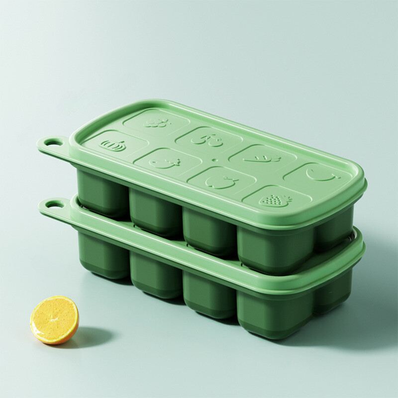 2 kom, kalup za kockice leda, posuda za kockice leda, višenamjenski kalup za čokoladu za kućanstvo s poklopcem koji se može skinuti, slagalice za led s poklopcima