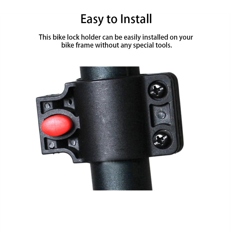 Universalus kalnų plento dviračio užrakto laikiklis Nuimamas dviračių kabelių spynos laikiklis dviračių saugos atnaujinimo priedai