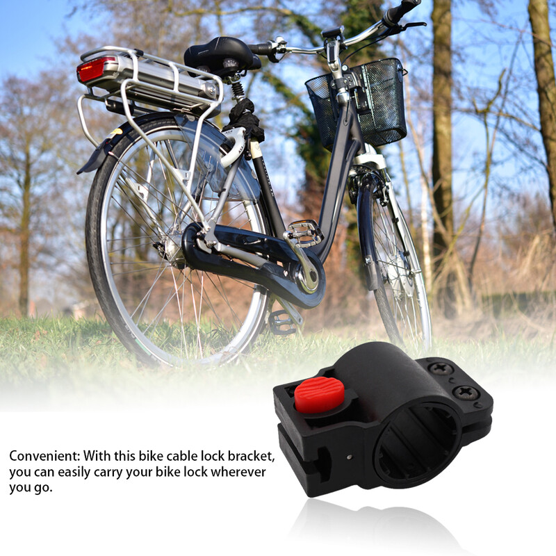 Universalus kalnų plento dviračio užrakto laikiklis Nuimamas dviračių kabelių spynos laikiklis dviračių saugos atnaujinimo priedai