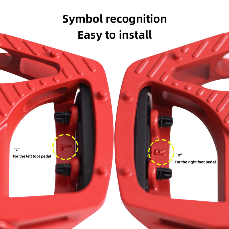 VXM Velosipēdu pedāļi Īpaši vieglie MTB šosejas pedāļi Riteņbraukšanai kalnu velosipēda daļā Pretslīdes 9''16 standarta universālie pedāļi