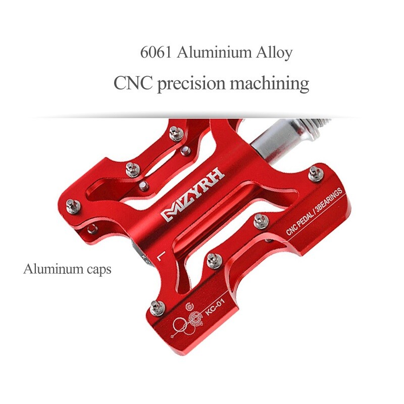MZYRH velosipēdu pedāļi īpaši vieglie pretslīdes CNC BMX MTB šosejas velosipēdu pedāļi riteņbraukšana 3 noslēgti gultņu pedāļi velosipēdu daļas MZ-715