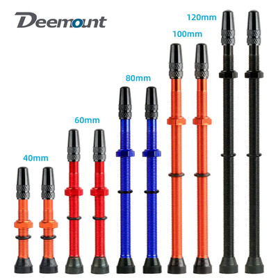 Deemount Road MTB Tubeless Anvelopă Presta Supapă 40/60mm Alamă Aluminiu F/V Supapă de aer Tijă 2 buc. Miez detașabil Duză Trye Piesă pentru bicicletă