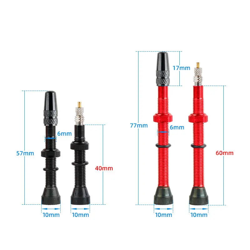 Deemount cestovna MTB guma bez zračnice Presta ventil 40/60 mm mesingani aluminijski F/V zračni ventil, 2 KOM. jezgre, uklonjive mlaznice, dio bicikla