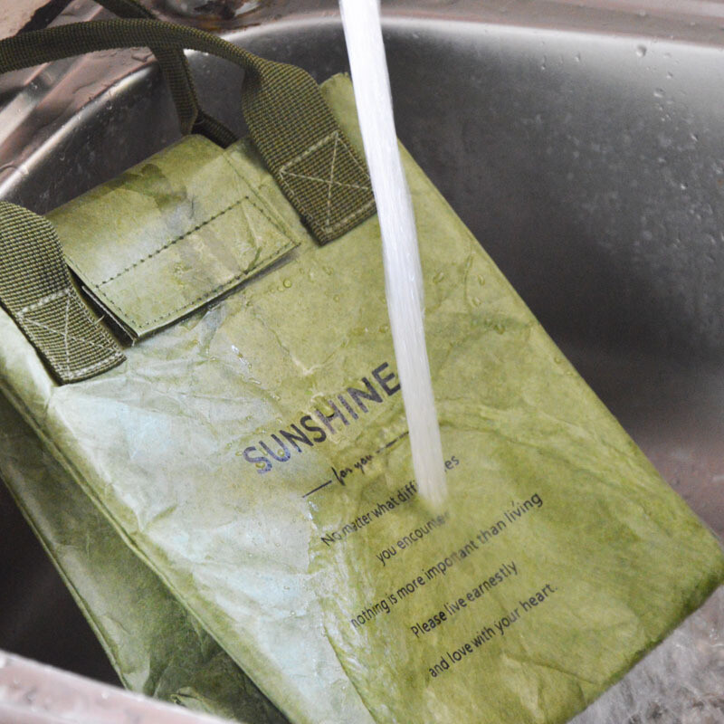 Papīra pusdienu maisiņš, ūdensnecaurlaidīgs izolācijas maisiņš. Pagariniet un sabieziniet alumīnija folijas japāņu rokassomu biroja darbiniekam studentam karstā izpārdošana