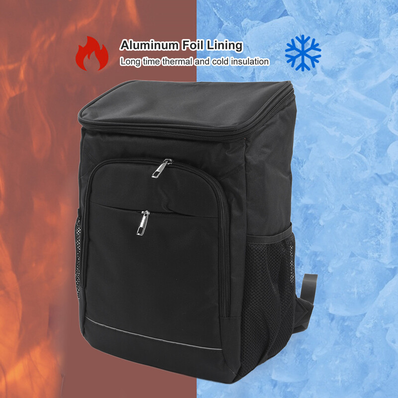 Oxford Cloth kempinga mugursoma aukstā karstā izolācija pārtikas uzglabāšanas soma Lielas ietilpības piknika soma āra kempinga piknikam