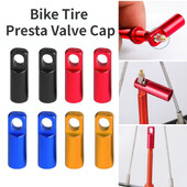 2/4gab velosipēda riepas Presta vārsta vāciņš alumīnija sakausējuma vārstu putekļu aizsargs, 2-in-1 velosipēda vārsta serdes pārsega demontāžas rīks