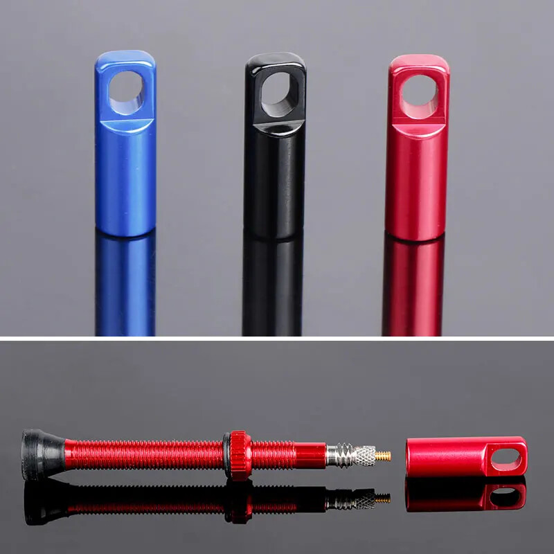 2/4gab velosipēda riepas Presta vārsta vāciņš alumīnija sakausējuma vārstu putekļu aizsargs, 2-in-1 velosipēda vārsta serdes pārsega demontāžas rīks