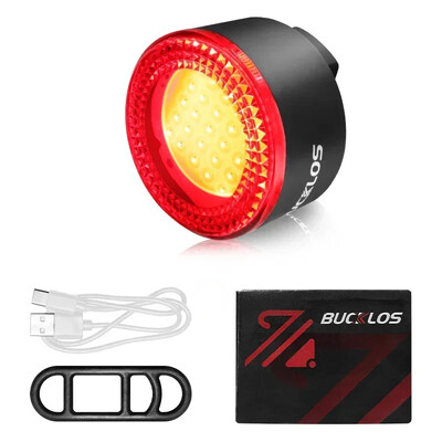 BUCKLOS velosipēda luktura COB priekšējie aizmugurējie velosipēda lukturi LED uzlādējams kalnu ceļa velosipēda lukturis MTB aizmugurējais lukturis riteņbraukšanas lukturītis