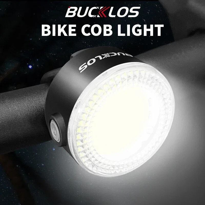BUCKLOS velosipēda luktura COB priekšējie aizmugurējie velosipēda lukturi LED uzlādējams kalnu ceļa velosipēda lukturis MTB aizmugurējais lukturis riteņbraukšanas lukturītis