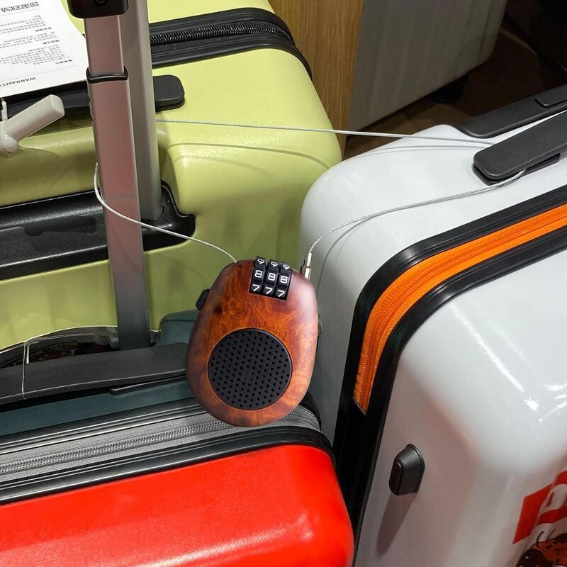 Kabeļu slēdzenes ar kombinētu izvelkamu mazu kabeļu kombinēto slēdzeni Pārnēsājama tērauda ABS piekaramā slēdzene Daudzfunkcionāla ceļojumu kombinētā slēdzene