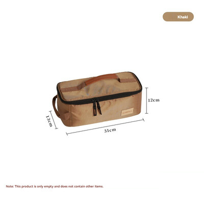Kempinga soma galda piederumu maisiņš Lielas ietilpības galda piederumu rokassomiņa Pārnēsājama āra piknika soma ceļojumu piederumiem