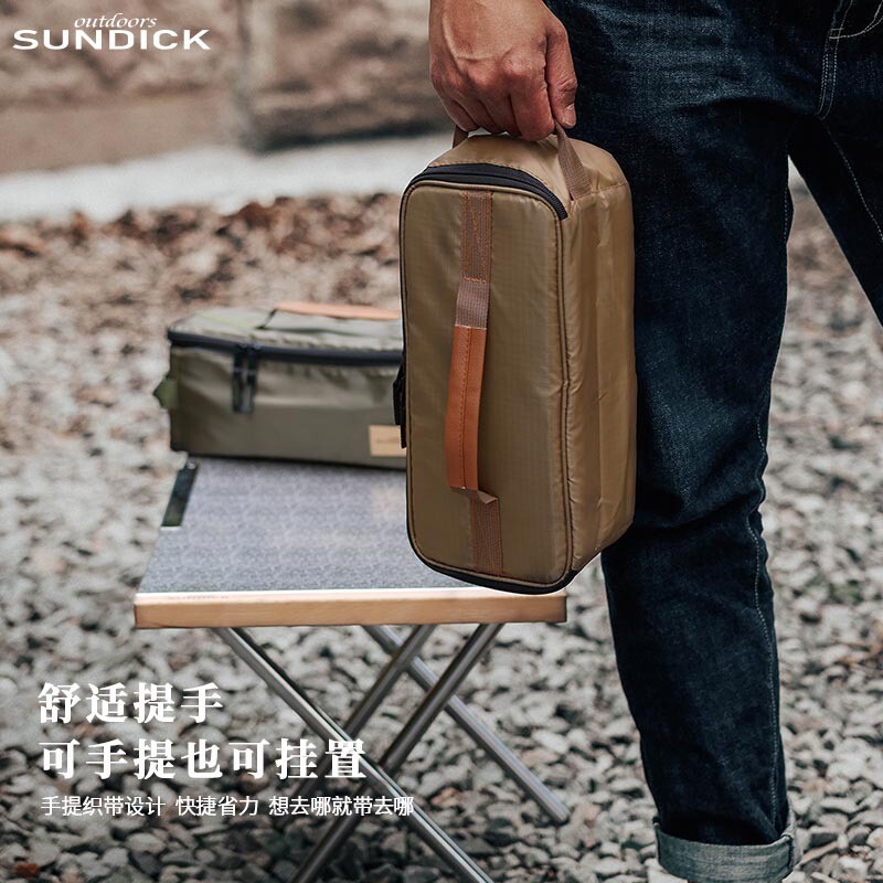 Kempinga soma galda piederumu maisiņš Lielas ietilpības galda piederumu rokassomiņa Pārnēsājama āra piknika soma ceļojumu piederumiem