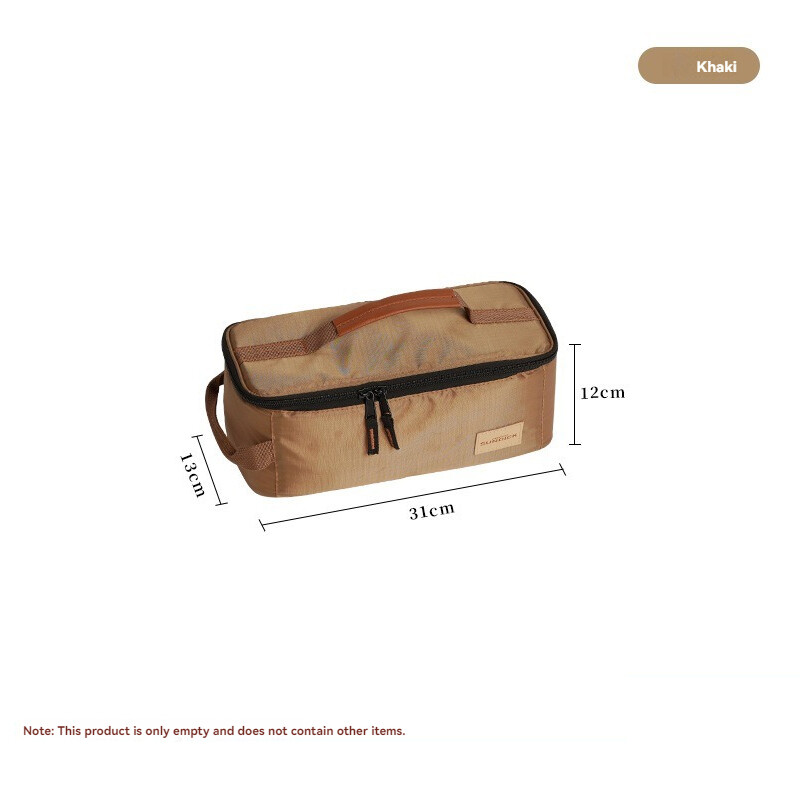 Kempinga soma galda piederumu maisiņš Lielas ietilpības galda piederumu rokassomiņa Pārnēsājama āra piknika soma ceļojumu piederumiem