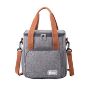 Āra sabiezinātu pusdienu kastes bento maisiņu ar augstu kvadrātveida izolāciju āra pusdienu maisiņu var nēsāt ar rokām