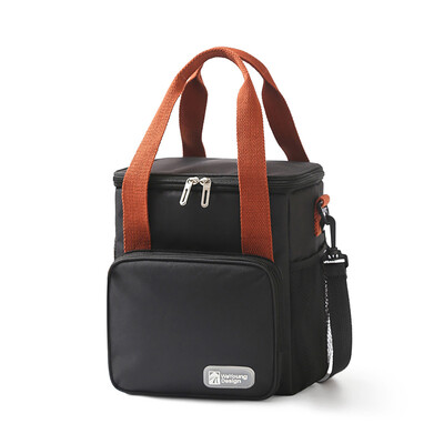 Āra sabiezinātu pusdienu kastes bento maisiņu ar augstu kvadrātveida izolāciju āra pusdienu maisiņu var nēsāt ar rokām