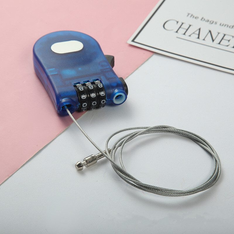 Jauninājums Pretaizdzīšanas drošības kods Parole Piekaramā atslēga Veltņu ratiņi 3 ciparu velosipēda daļas Velosipēda troses slēdzene Virve Slēpju pagarināms vads 1M