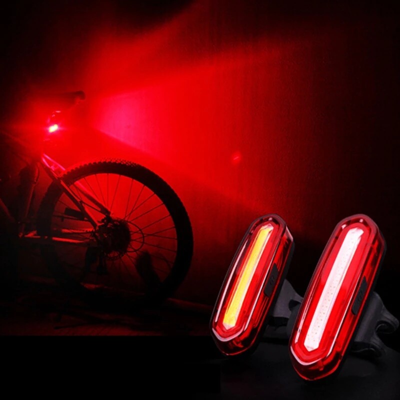Lampă spate pentru ciclism de noapte Lumină în aer liber Încărcare USB Led de munte Avertizare Lumini pentru biciclete Lampă din spate Accesorii pentru biciclete