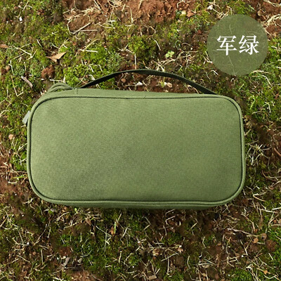 Āra kempinga gāzes tvertnes uzglabāšanas soma Lielas ietilpības zemes nagu instrumentu maisiņš Gāzes tvertne piknika virtuves piederumu komplekta soma