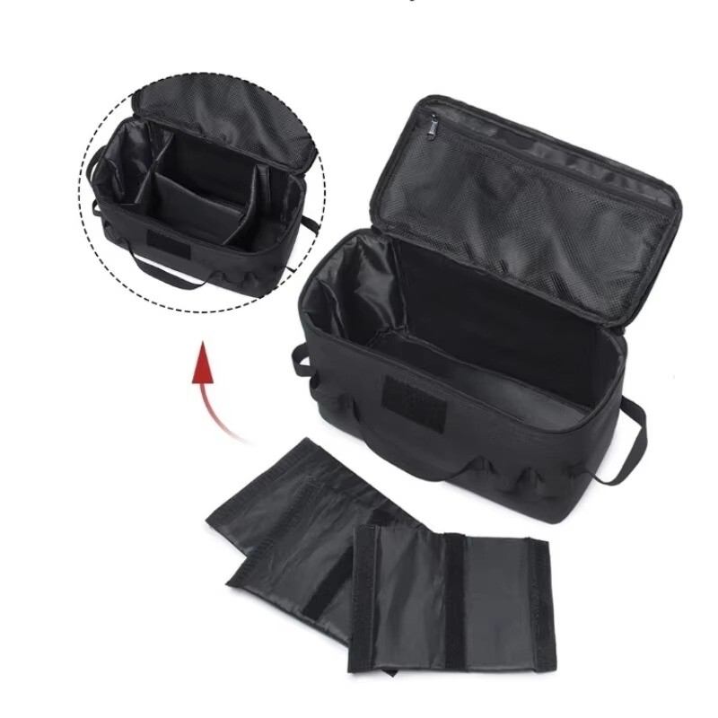 Āra kempinga gāzes tvertnes uzglabāšanas soma Lielas ietilpības zemes nagu instrumentu maisiņš Gāzes tvertne piknika virtuves piederumu komplekta soma