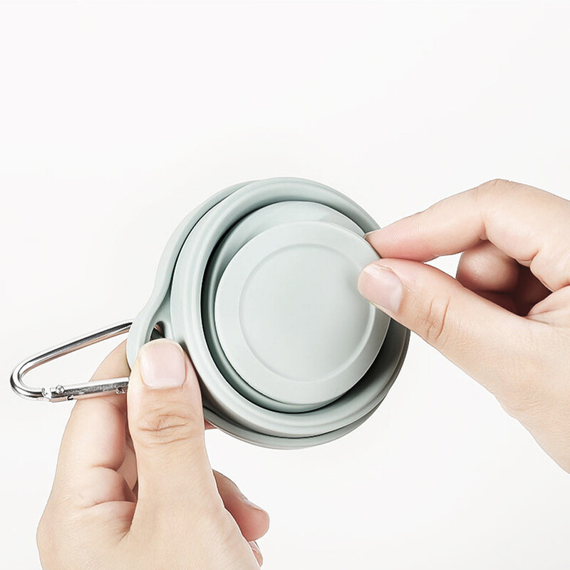 Šalica za vodu od 180 ml, sklopiva s poklopcem, prijenosna kava za putovanja na otvorenom, čaj za piće, teleskopska, 1 kom sklopivi mini silikonski pribor